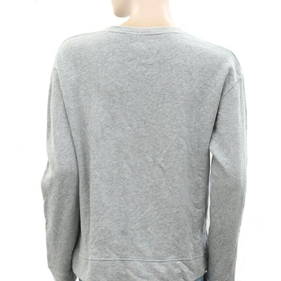 Nice Things Paloma S Gray Sweatshirt Pullover Top Comfy Crew Neck M New 251115 - Picture 4 of 4